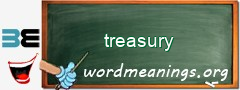 WordMeaning blackboard for treasury